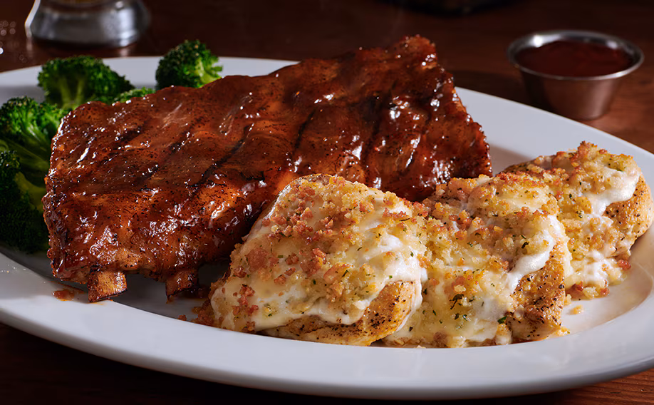 Parmesan Chicken with Baby Back Ribs